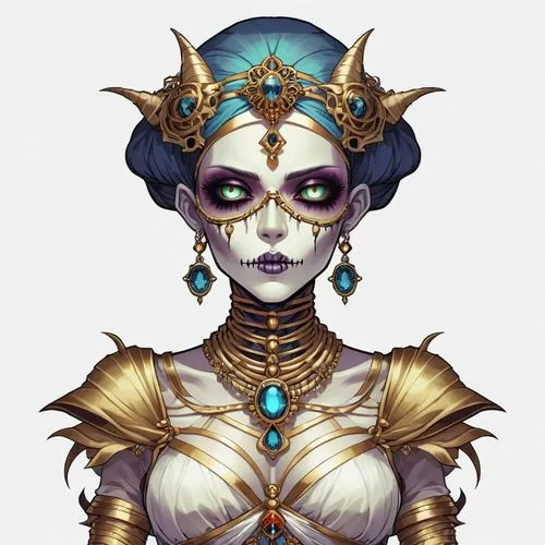 kommuna,amidala,dark elf,estess,fantasy portrait,priestess,Illustration,Abstract Fantasy,Abstract Fantasy 11