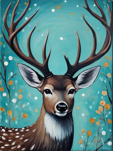 deer illustration,winter deer,dotted deer,deer,christmas deer,pere davids deer,deer drawing,young-deer,deer in tears,male deer,stag,deers,fawn,european deer,white-tailed deer,elk,glowing antlers,whitetail,whitetail buck,bambi,Illustration,Abstract Fantasy,Abstract Fantasy 02