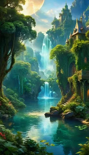 fantasy landscape,cartoon video game background,fantasy picture,landscape background,nature background,an island far away landscape,Conceptual Art,Fantasy,Fantasy 05