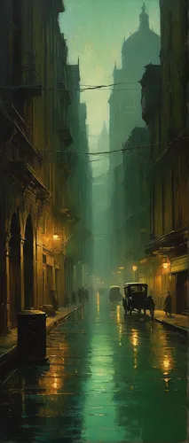 evening atmosphere,night scene,venice,grand canal,canals,rome night,venetian,oberlo,venezia,italian painter,canal,atmospheric,lev lagorio,rome at night,hallia venezia,street lights,the cairo,in the evening,narrow street,acqua pazza,Art,Classical Oil Painting,Classical Oil Painting 44