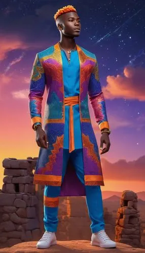 wakanda,vamana,kaio,diakite,son goku,tambacounda,Unique,3D,3D Character