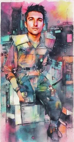 mumbai,digiart,sachin tendulkar,art,bombay,che,zao,painting technique,man in pink,oil on canvas,2d,guevara,cmyk,man with a computer,oil painting on canvas,100x100,pedestrian,construction worker,computer art,oilpaper,Digital Art,Watercolor