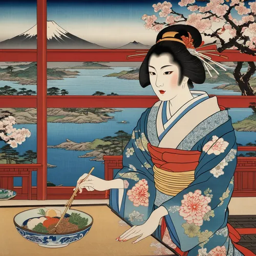 tea ceremony,oriental painting,cool woodblock images,plum blossoms,japanese art,motsunabe,geisha,japanese tea,geisha girl,junshan yinzhen,woodblock prints,japanese woman,tea zen,honzen-ryōri,kaiseki,japanese culture,ikebana,plum blossom,korean royal court cuisine,oriental princess,Photography,General,Realistic