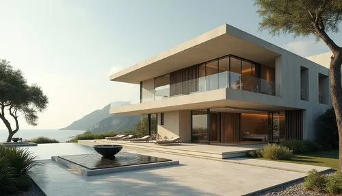 modern house,fresnaye,dunes house,3d rendering,modern architecture,house by the water