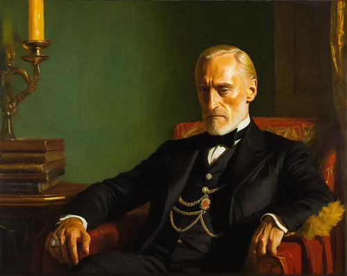 Imagine Tywin Lannister's relentless pursuit of wealth and political influence.,lev lagorio,casement,official portrait,self-portrait,portrait,count of faber castell,admiral von tromp,charles cháplin,j