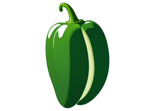 green chili pepper, solo, small size, glossy surface, vibrant green color, rounded tip, white lines on body, stem attached, slight sheen, soft natural light, close-up shot, shallow depth of field, war