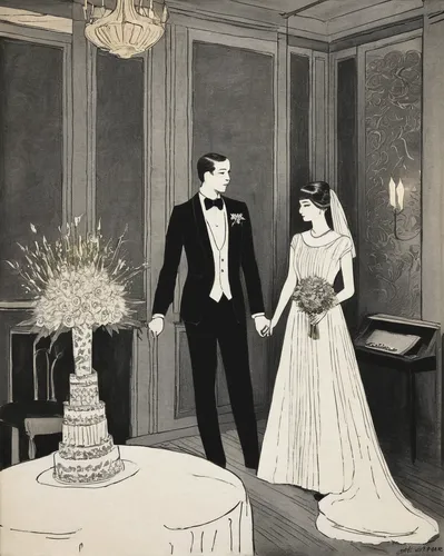 roaring twenties couple,vintage illustration,vintage couple silhouette,wedding couple,wedding invitation,roaring twenties,vintage drawing,kristbaum ball,flapper couple,silver wedding,twenties of the twentieth century,wedding photo,young couple,ballroom,vintage man and woman,twenties,debutante,honeymoon,man and wife,wedding frame,Illustration,Black and White,Black and White 23