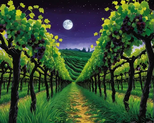 vineyards,grape plantation,vineyard,grapevines,grape vines,castle vineyard,viticulture,grape vine,wine country,wine-growing area,fruit fields,wine grapes,orchards,vineyard grapes,winegrowing,napa valley,grape harvest,winery,grapes icon,wine growing,Illustration,Japanese style,Japanese Style 05