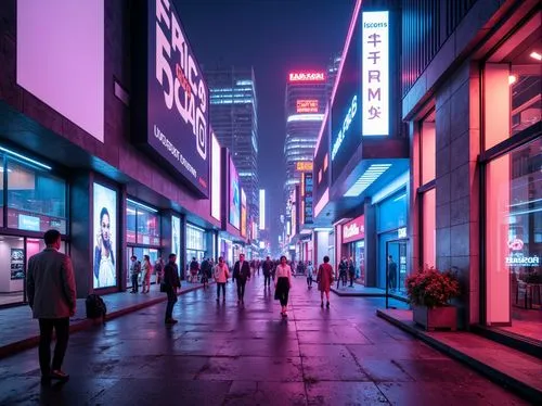 shinjuku,cybercity,akiba,akihabara,guangzhou,shanghai,neon lights,neons,tokyo,mongkok,neon arrows,tokyo city,cyberscene,cyberpunk,yodobashi,city at night,neon light,noncorporate,vapor,busan night scene