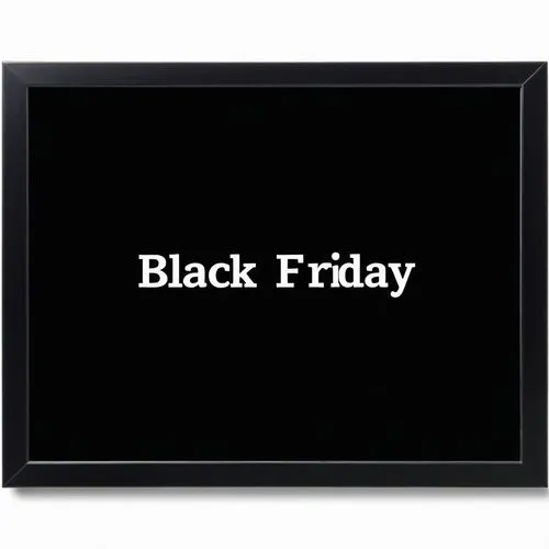 a black frame with the words black friday written in white,black friday social media post,black friday,cyber monday social media post,blackboard,blackboards,cyber monday