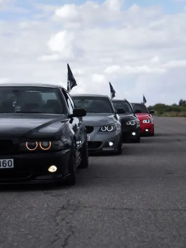 bmws,convoy,ranging,scions,bmw m3,mpower,bmw m,lined up in order,tuners,skylines,ghost car rally,hatchbacks,crew cars,bmw m5,8 series,retinue,minis,ralliers,fleet,polestar