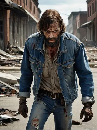 blue-collar,blue-collar worker,wolverine,carpenter jeans,dead earth,the walking dead,walking dead,renegade,athos,neanderthal,thewalkingdead,fallout4,wolfman,the thing,brawny,hill billy,stonewall,western film,bluejeans,post apocalyptic,Conceptual Art,Daily,Daily 11