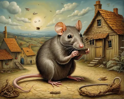 Write a story about a mischievous Rat who outsmarts everyone in a small village.,white footed mice,white footed mouse,lab mouse icon,straw mouse,musical rodent,mousetrap,rodentia icons,rat na,rat,mous