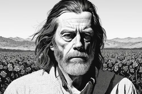 john day,merle black,old man of the mountain,western film,king lear,grandfather,lincoln blackwood,jack rose,deadwood,chief cook,drover,robert harbeck,old man,abraham,american frontier,bill woodruff,sculptor ed elliott,digital photo,merle,film poster,Illustration,Black and White,Black and White 09