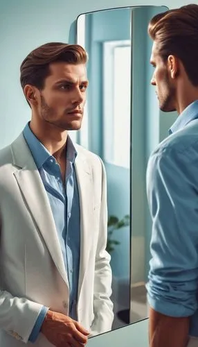 the mirror,men clothes,mirror image,mirror reflection,shirtmaker,kutcher,masculinization,self hypnosis,rhinoplasty,bigby,magic mirror,whitecoat,male toiletries,narcissism,persuasiveness,lothario,businessman,heusen,addiction treatment,stjepan,Photography,General,Realistic