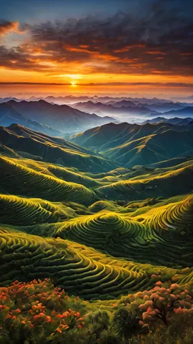 tuscany,tea plantations,tuscan,mountainous landscape,beautiful landscape,rolling hills,mountain landscape,rice terraces,panoramic landscape,landscapes beautiful,yunnan,landscape background,tea field,landscape photography,nature landscape,rice terrace,the landscape of the mountains,blue ridge mountains,green landscape,landscape nature,Photography,General,Natural