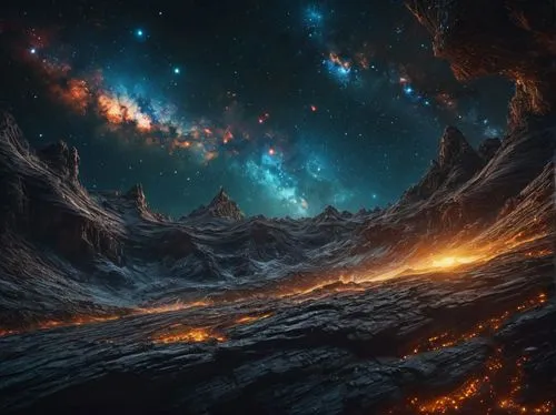 galaxy collision,space art,galaxy,galactic,nebulae,lava,Photography,General,Fantasy