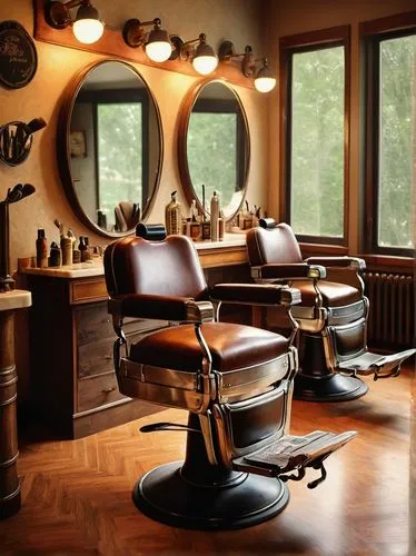 barber chair,barber shop,salon,beauty salon,barbershop,hairdressing,beauty room,hairdresser,barber,hairdressers,the long-hair cutter,hairstyler,management of hair loss,beautician,hairstylist,hair dresser,hair care,hair coloring,beauty treatment,deadwood,Illustration,Realistic Fantasy,Realistic Fantasy 35