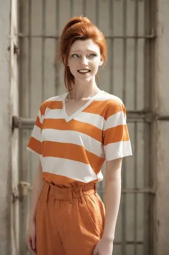 pippi longstocking,orange,ginger rodgers,bright orange,orange half,maci,pumuckl,redheaded,orange color,horizontal stripes,television character,raggedy ann,liberty cotton,murcott orange,girl in overalls,redhead doll,orange cream,overalls,in a shirt,nora,Photography,Natural