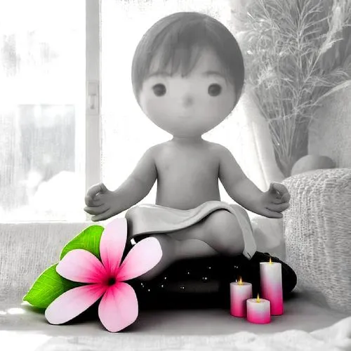 lotus position,little buddha,buddha purnima,toshio,juqu,girl sitting,cute cartoon image,golu,budh,painter doll,abhidhamma,vishu,little flower,kewpie,zazen,buddhadev,chintu,japanese doll,buddhi,flower decoration