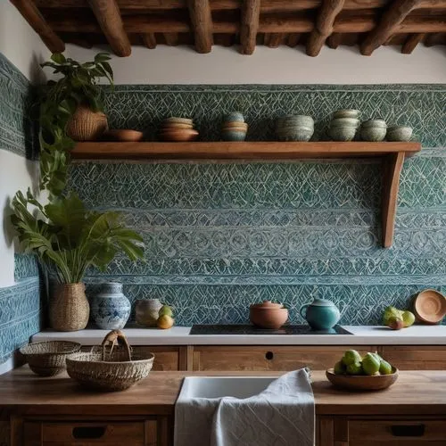 tile kitchen,spanish tile,ceramiche,azulejos,moroccan pattern,vintage kitchen,azulejo,maiolica,kitchen interior,tiled wall,ceramic tile,patterned wood decoration,terracotta tiles,backsplash,tiles,cucina,sideboards,kitchen design,cocina,clay tile,Photography,General,Fantasy