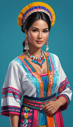 mexican culture,peruvian women,maya,mexican,pocahontas,mexican mix,margarita,la catrina,ethnic,traditional costume,adelita,ethnic design,ethnic dancer,latina,collared inca,indian woman,folk costume,paloma,mariachi,dulzaina,Unique,3D,Isometric