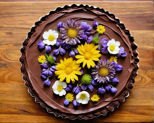 chocolate daisy,easter cake,edible flowers,cake wreath,flourless chocolate cake,sachertorte,black forest cake,boston cream pie,barberton daisies,chocolate cake,dobos torte,torte,basket with flowers,chocolote cosmos,plum cake,bowl cake,flower arrangement lying,a cake,chocolate layer cake,taro cake,Conceptual Art,Oil color,Oil Color 01