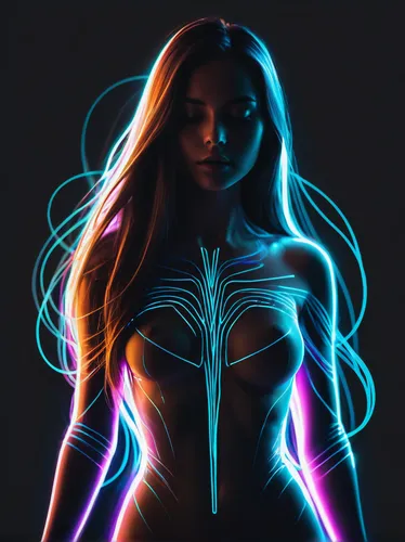 neon body painting,light drawing,drawing with light,electro,starfire,neon light,light paint,vector art,neon lights,aura,vector illustration,gradient mesh,light art,vector graphic,uv,mermaid vectors,digital art,coloring outline,glow sticks,light graffiti,Conceptual Art,Fantasy,Fantasy 02