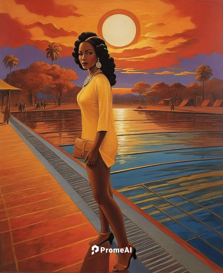 sunset in africa ,tretchikoff,oshun,siedah,ester williams-hollywood,leontyne,mcquarrie,hildebrandt,african american woman,latell,kelis,whitney,black woman,coffy,syreeta,sharmell,oprah,ledisi,azilah,sa