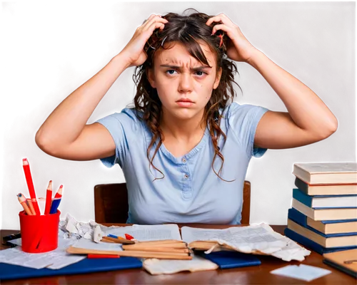 stressed woman,correspondence courses,girl studying,bookkeeping,online courses,to study,adult education,online classes,homework,management of hair loss,college students,online learning,distance learning,tutoring,anxiety disorder,financial education,bookkeeper,school work,textbooks,the girl studies press,Illustration,Realistic Fantasy,Realistic Fantasy 19