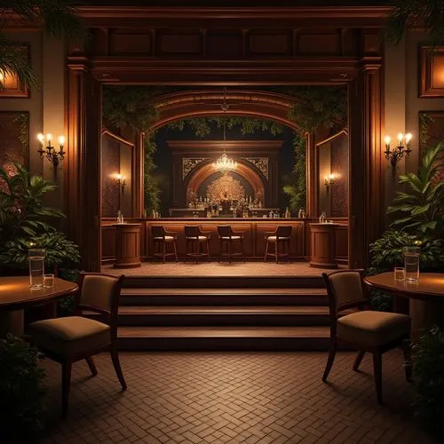 courtroom,piano bar,banquette,hotel lobby,speakeasy,floridita