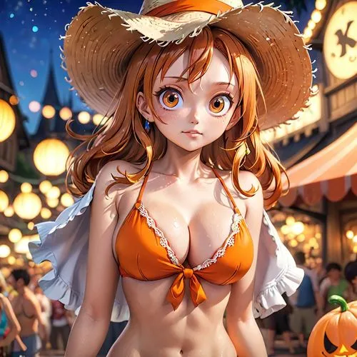 nami,halloween wallpaper,halloween background,oktoberfest background,halloween witch,straw hat,halloween banner,honmei choco,pumpkin patch,one piece,halloween illustration,calabaza,pumpkin autumn,trick or treat,oktoberfest,jack o'lantern,trick-or-treat,honoka,onepiece,one-piece swimsuit,Anime,Anime,Cartoon