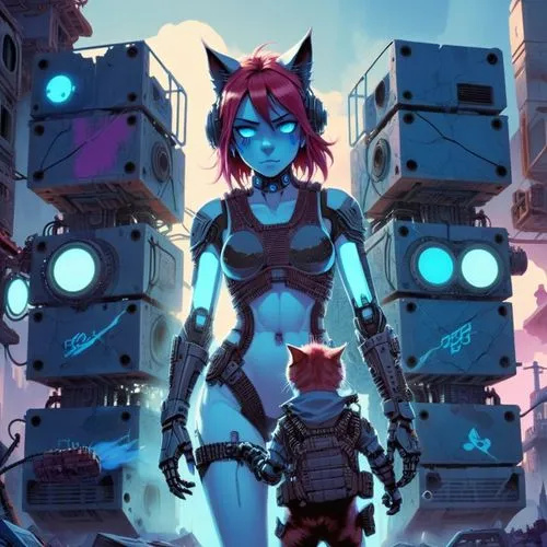 transistor,lagann,celldweller,flcl,kawamori,animatrix,Illustration,American Style,American Style 04