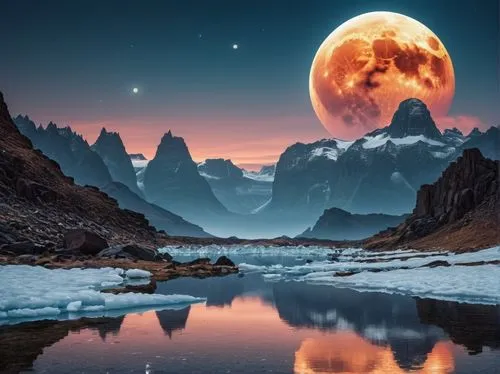 lunar landscape,moonscape,moon seeing ice,valley of the moon,moon and star background,moonscapes,Photography,General,Realistic