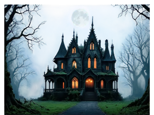 witch house,witch's house,the haunted house,halloween background,haunted house,haunted castle,haunted cathedral,gothic style,ghost castle,halloween poster,halloween frame,gothic,ravenloft,house silhouette,hauntings,creepy house,halloween wallpaper,halloween scene,houses clipart,halloween illustration,Illustration,Vector,Vector 10