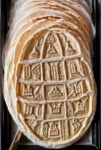 custard cream,el-trigal-manchego cheese,limburg cheese,emmenthaler cheese,saint-paulin cheese,pan dulce,colomba di pasqua,emmenthal cheese,limburger cheese,the aztec calendar,galette des rois,mooncakes,roti,pan de coco,pane carasau,pol roti,aniseed biscuits,turrón,moon cake,mooncake