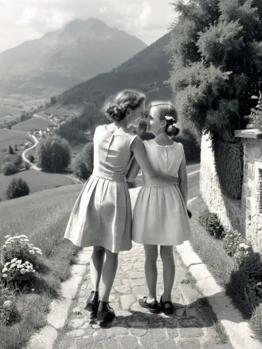 pleasantville,sound of music,vintage girls,1940 women,vintage boy and girl,retro women,Photography,Black and white photography,Black and White Photography 02