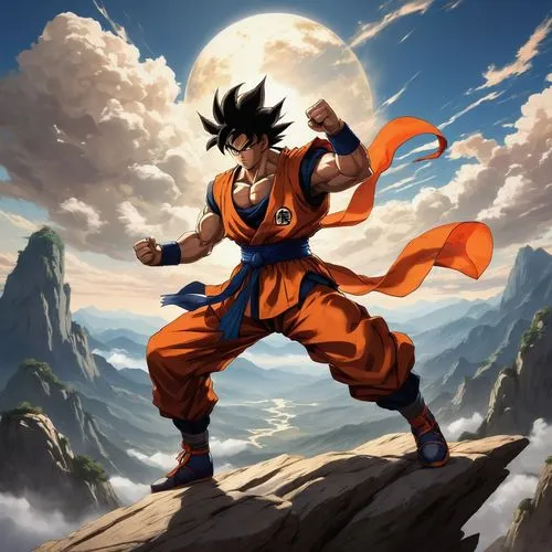 goku,son goku,takikomi gohan,dragon ball,dragonball,dragon ball z,kame sennin,naruto,orange,iaijutsu,cleanup,vegeta,stone background,cg artwork,nimbus,wall,alibaba,bakwan,trunks,shaolin kung fu,Art,Classical Oil Painting,Classical Oil Painting 40