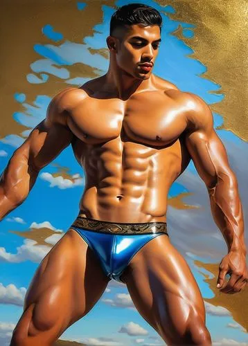 musclebound,sandow,kushti,muscleman,body building,polykleitos,Art,Classical Oil Painting,Classical Oil Painting 29