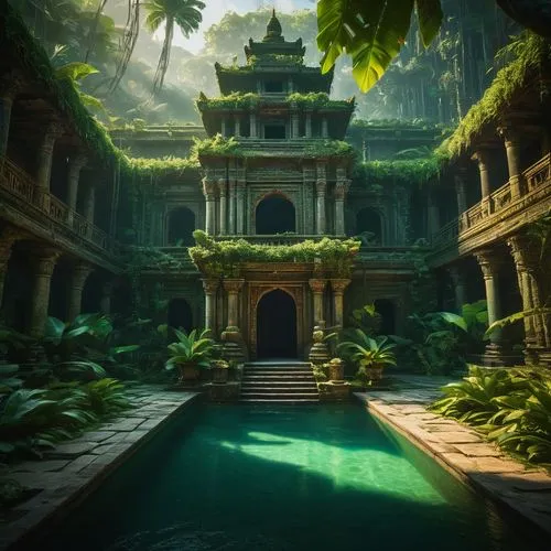 asian architecture,water palace,mandalay,thai temple,cambodia,angkor,Photography,General,Fantasy