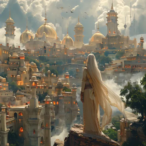 ancient city,fantasy picture,genesis land in jerusalem,orientalism,the ancient world,heroic fantasy,world digital painting,fantasy city,fantasy art,constantinople,the prophet mary,fantasy landscape,ho