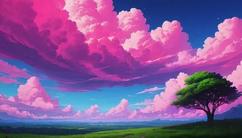 purple landscape,landscape background,sky,epic sky,sky clouds,fantasy landscape,dusk background,cotton candy,cloudscape,unicorn background,skies,clouds,sakura background,colorful background,pink dawn,high landscape,background colorful,clouds - sky,pink grass,beautiful landscape,Conceptual Art,Sci-Fi,Sci-Fi 12