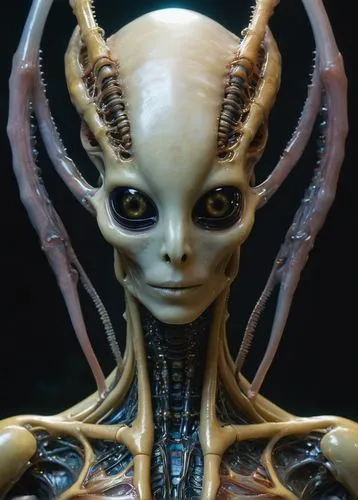 alien,alien warrior,extraterrestrial life,extraterrestrial,aliens,doll's facial features,earwig,humanoid,realdoll,horned,iridigorgia,arthropod,gorgon,ophiuchus,antennae,amano,female face,3d figure,saucer,articulated manikin,Conceptual Art,Sci-Fi,Sci-Fi 13