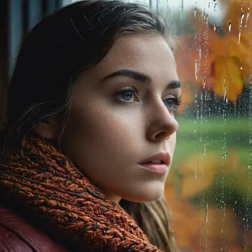 woman portrait,in the rain,portrait photography,young woman,girl portrait,depressed woman,worried girl,moody portrait,woman thinking,portrait photographers,thoughtful,portrait of a girl,rainy day,mystical portrait of a girl,romantic portrait,girl in a long,regard,pensive,face portrait,woman face,Photography,General,Fantasy