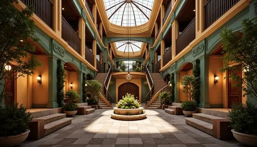 atriums,courtyards,winter garden,streamwood,conservatory,cochere,wintergarden,breezeway,riad,courtyard,atrium,stonebriar,walkway,corridors,woodway,inside courtyard,3d rendering,galleria,carreau,crypts