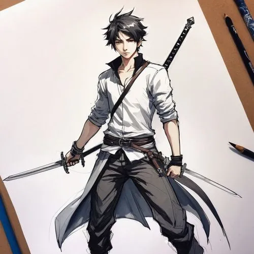 swordsman,sonji,swordmaster,hijikata,kuchiki,aizen,takeya,sanosuke,inigo,jianghua,senji,masamune,ranmaru,swordsmith,gintoki,jubei,ryunosuke,huanghua,espada,izanagi,Conceptual Art,Fantasy,Fantasy 15