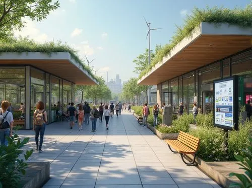 renderings,alderwood,pedestrianized,sunnyvale,cedarvale,arborway,europan,forecourts,microhabitats,cupertino,palo alto,redevelopment,3d rendering,urban design,springwood,walkability,meadowvale,modwen,ecovillages,doraville,Photography,General,Realistic