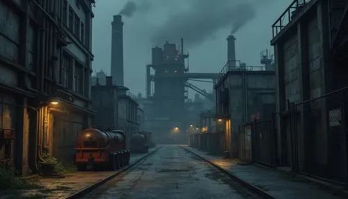 industrial landscape,dishonored,industrial,industrial ruin,industrial smoke,industrie,potteries,refinery,steeltown,industrielles,industrialism,industrialization,industriels,crewdson,precipitator,industrielle,middleport,darktown,chemical plant,industrial plant,Photography,General,Realistic