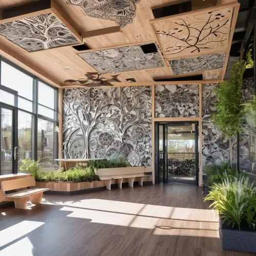 patterned wood decoration,garden design sydney,landscape design sydney,interior modern design,modern decor,japanese zen garden,contemporary decor,zen garden,landscape designers sydney,wintergarden,teahouse,modern office,dojo,lobby,roof garden,interior design,interior decoration,andaz,japanese restaurant,japanese-style room,Illustration,Black and White,Black and White 11