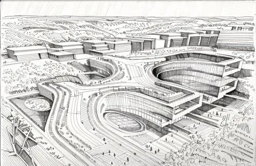 transport hub,oval forum,urban development,kirrarchitecture,civil engineering,architect plan,archidaily,brutalist architecture,school design,urban design,arq,trajan's forum,panopticon,3d rendering,orthographic,cross section,street plan,futuristic architecture,constructions,scale model